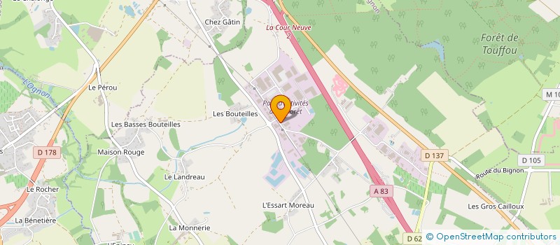 localisation de l'entreprise YOU à LE BIGNON