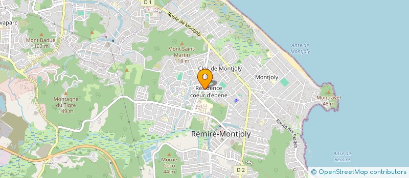 localisation de l'entreprise YOU ARE NOT ALONE LIVES  REMIRE-MONTJOLY