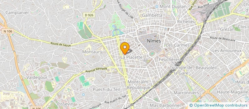 localisation de l'entreprise YOU ART à NIMES