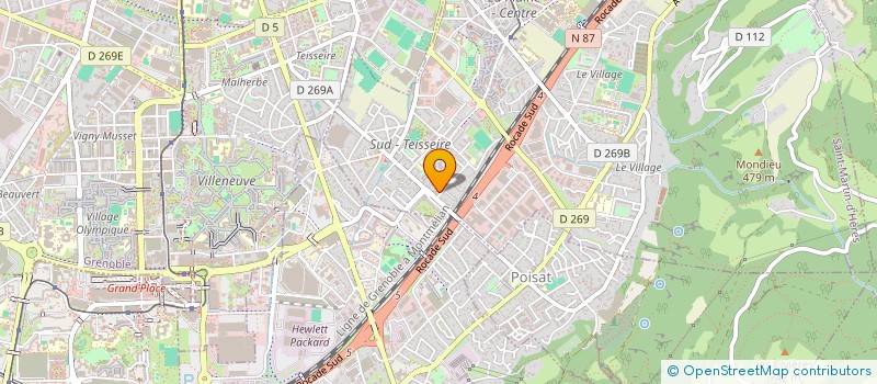 localisation de l'entreprise YOU BAT CONCEPT  SAINT-MARTIN-D'HERES