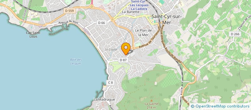 localisation de l'entreprise YOU CAMP HOLDING à SAINT-CYR-SUR-MER