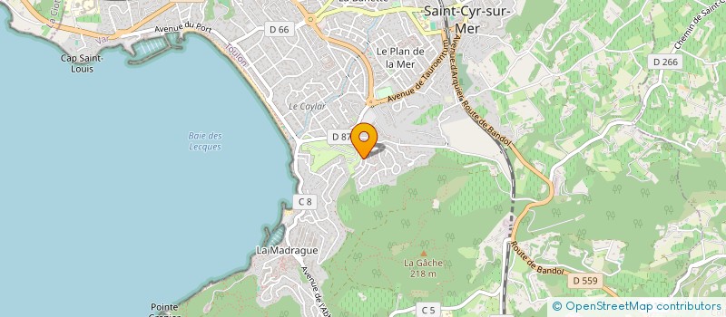 localisation de l'entreprise YOU CAMP IMMOBILIER à SAINT-CYR-SUR-MER