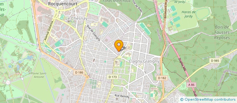 localisation de l'entreprise YOU CHANGE COACHING & CONSEIL à VERSAILLES
