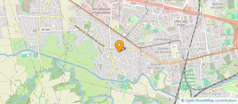 localisation de l'entreprise YOU CONNECT  ECKBOLSHEIM