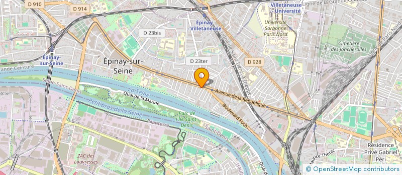 localisation de l'entreprise YOU & F COIFFURE  EPINAY-SUR-SEINE