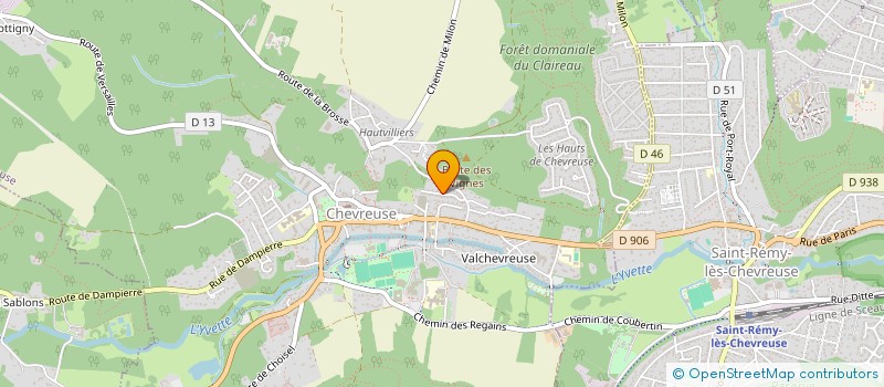 localisation de l'entreprise YOU ME BE  CHEVREUSE