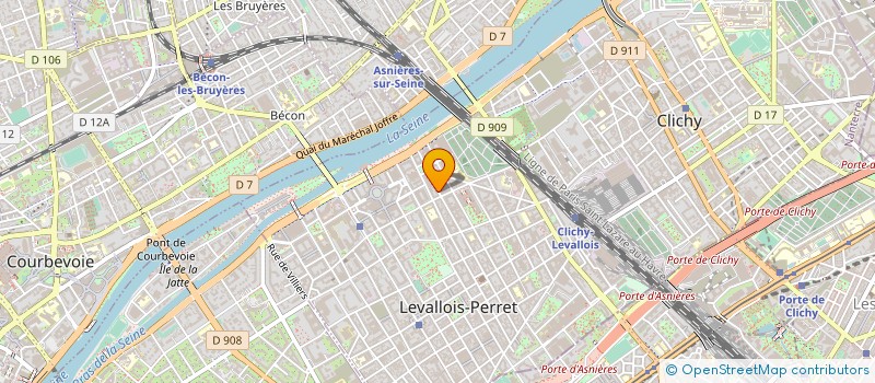 localisation de l'entreprise YOU TEAM à LEVALLOIS-PERRET