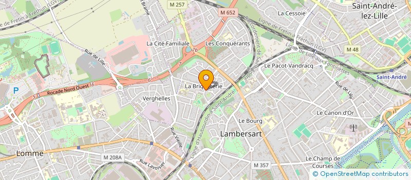 localisation de l'entreprise YOU UP à LAMBERSART