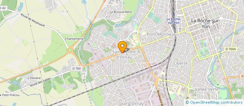 localisation de l'entreprise YOUAPI à LA ROCHE-SUR-YON