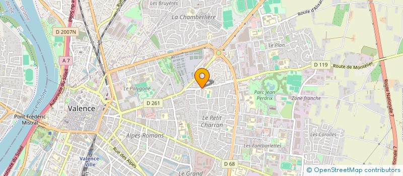 localisation de l'entreprise YOUBEE 26 à VALENCE
