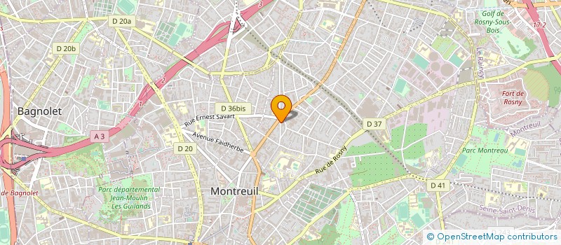 localisation de l'entreprise YOUGZ COMPAGNIE à MONTREUIL