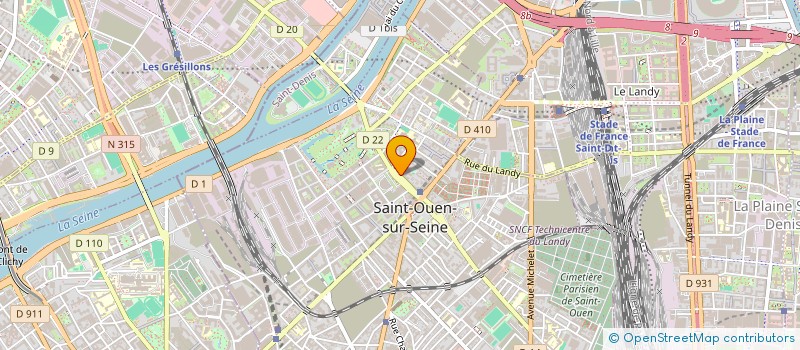 localisation de l'entreprise YOUHET à SAINT-OUEN-SUR-SEINE