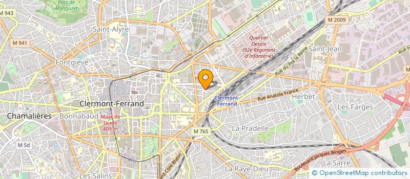 localisation de l'entreprise YOUKAN à CLERMONT-FERRAND