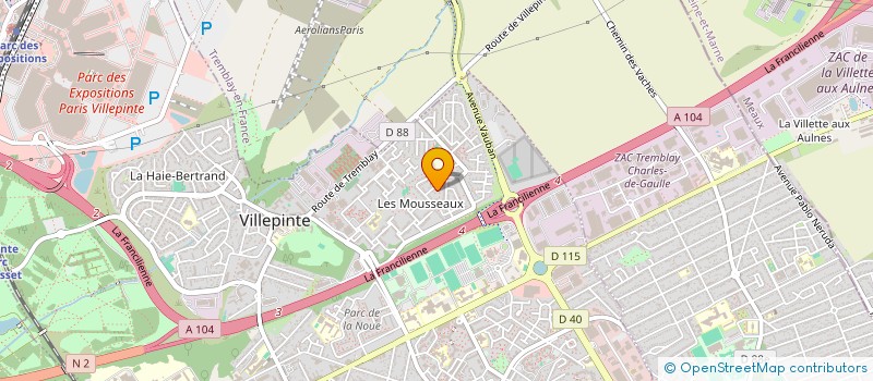 localisation de l'entreprise YOUL ALIZE TRAITEUR à VILLEPINTE