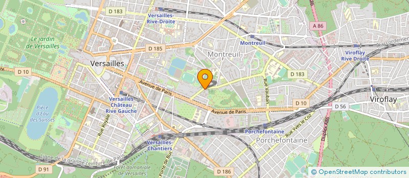 localisation de l'entreprise YOUMA à VERSAILLES