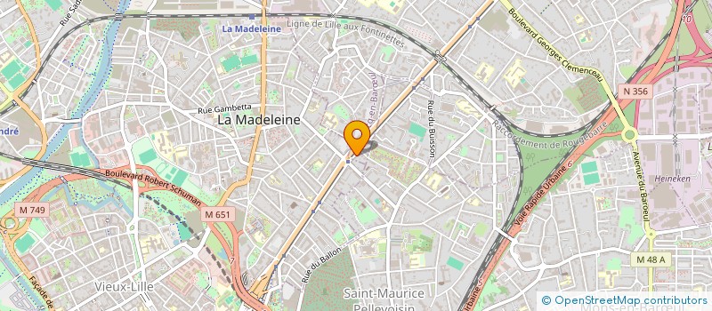 localisation de l'entreprise YOUMAN-PRO à MARCQ-EN-BARŒUL