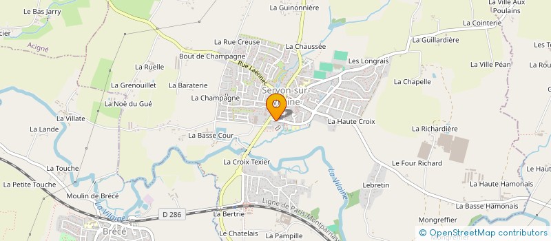 localisation de l'entreprise YOUMEOUI  SERVON-SUR-VILAINE
