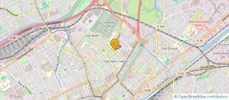 localisation de l'entreprise YOUMI SAS  MULHOUSE