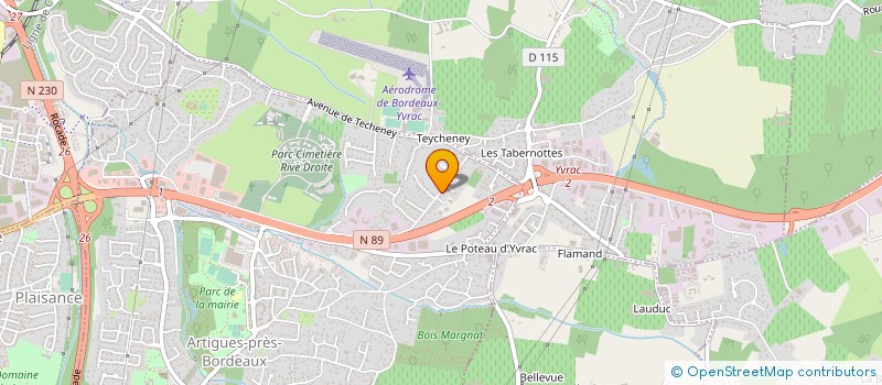 localisation de l'entreprise YOUNG à ARTIGUES-PRES-BORDEAUX