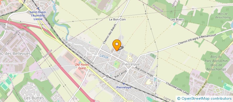 localisation de l'entreprise YOUNG AMBITIOUS TRANSPORT  PIERRELAYE