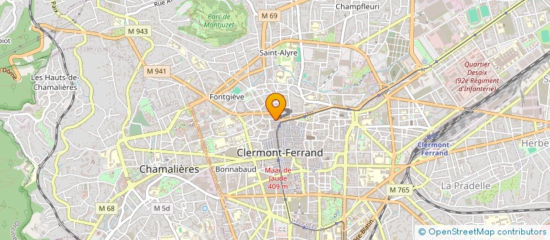 localisation de l'entreprise YOUNG AND SMART  CLERMONT-FERRAND