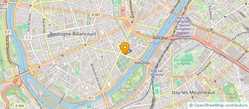 localisation de l'entreprise YOUNG AND SPORT  BOULOGNE-BILLANCOURT