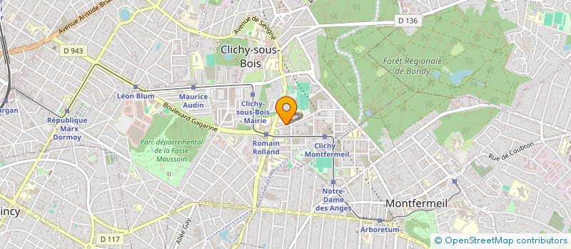 localisation de l'entreprise YOUNG CARGO EXPRESS à CLICHY-SOUS-BOIS