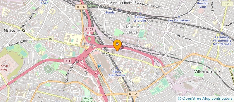 localisation de l'entreprise YOUNG DISTRIBUTION à ROSNY-SOUS-BOIS