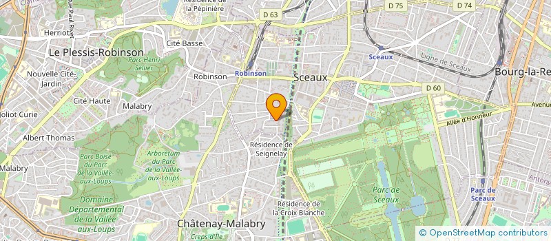 localisation de l'entreprise YOUNG ENTREPRENEURSHIP SOCIETY à SCEAUX
