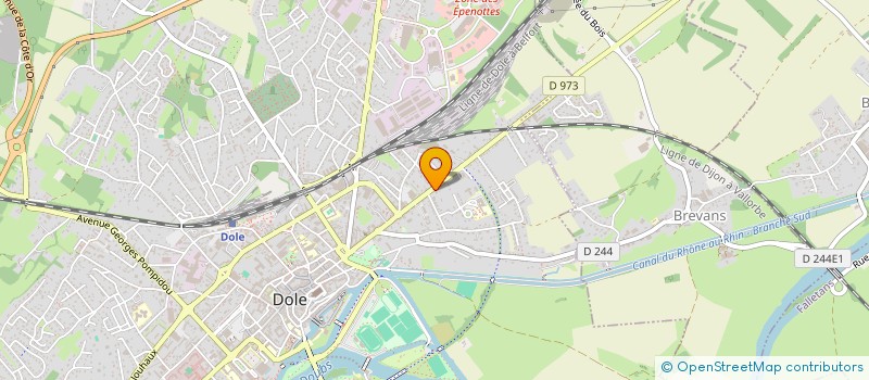 localisation de l'entreprise YOUNG RACING TEAM  DOLE