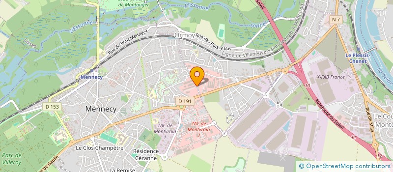localisation de l'entreprise YOUNG TECH FRANCE à MENNECY