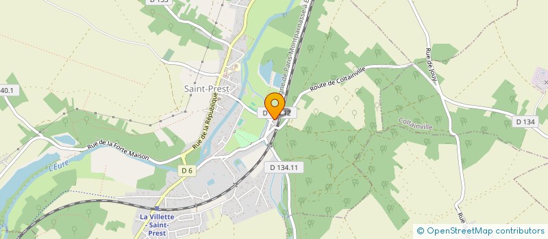 localisation de l'entreprise YOUNG WORK FUTURE à SAINT-PREST