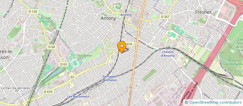 localisation de l'entreprise YOUNG YELLOW HOLDING à ANTONY