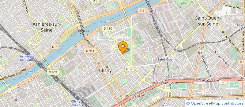 localisation de l'entreprise YOUPLABOUM CIRK' à CLICHY
