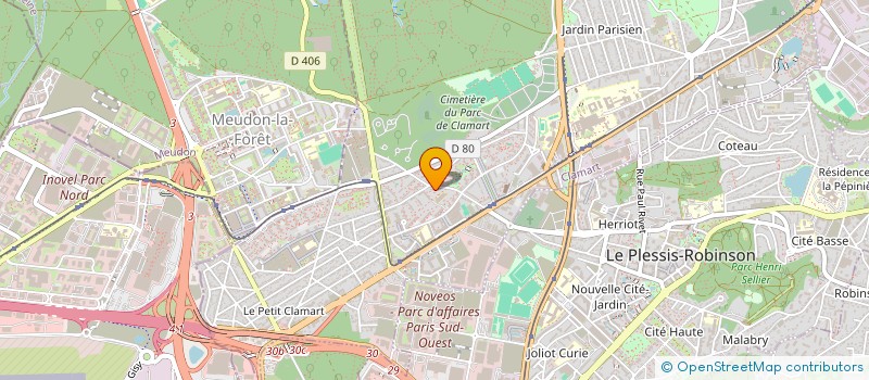 localisation de l'entreprise YOUR BTP à CLAMART