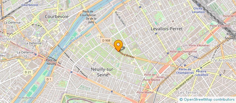 localisation de l'entreprise YOUR DATA FACTORY à NEUILLY-SUR-SEINE