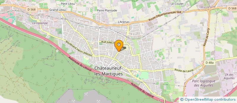 localisation de l'entreprise YOUR ESTHETIK  CHATEAUNEUF-LES-MARTIGUES