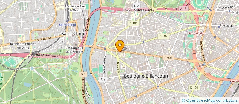 localisation de l'entreprise YOUR FRANCE à BOULOGNE-BILLANCOURT