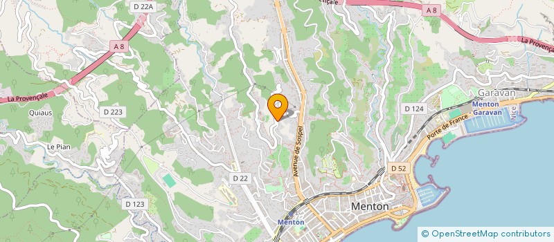 localisation de l'entreprise YOUR PRIVATE DRIVER  MENTON