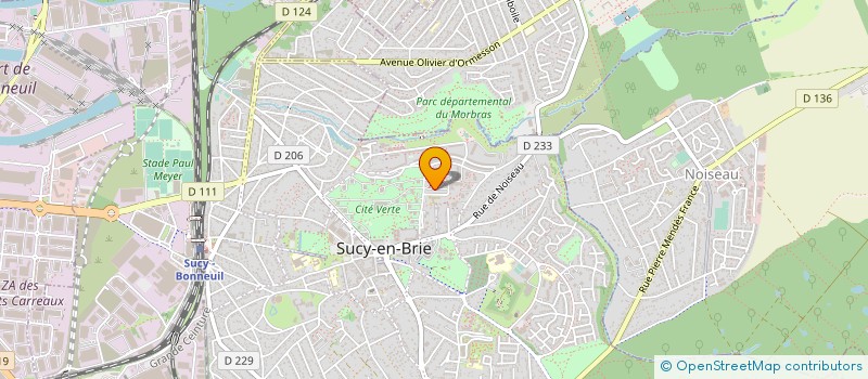 localisation de l'entreprise YOUR PROJECT'S SOLUTION à SUCY-EN-BRIE