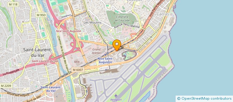 localisation de l'entreprise YOUR SKY JETS à NICE