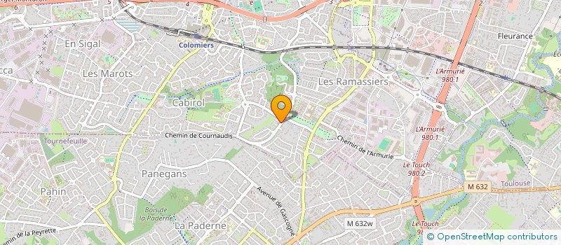 localisation de l'entreprise YOUR USUAL DRIVER à COLOMIERS
