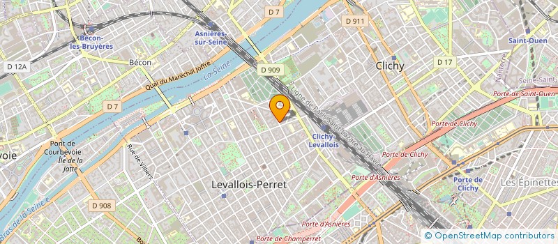 localisation de l'entreprise YOURART à LEVALLOIS-PERRET