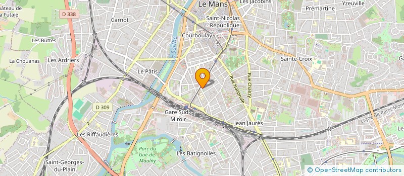 localisation de l'entreprise YOURDCG  LE MANS