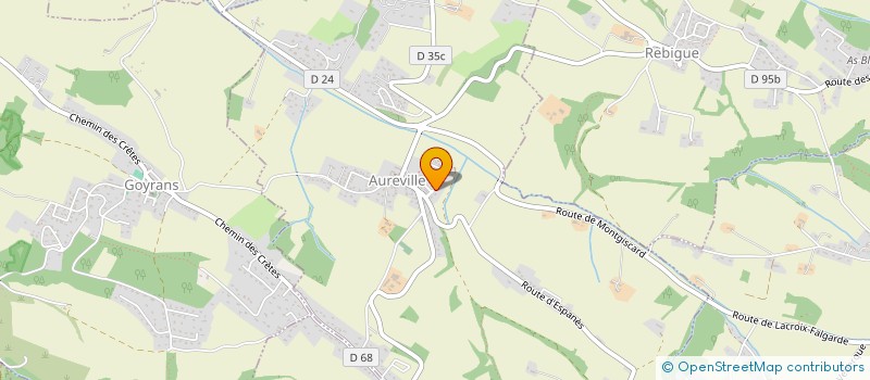 localisation de l'entreprise YOUROPY à AUREVILLE