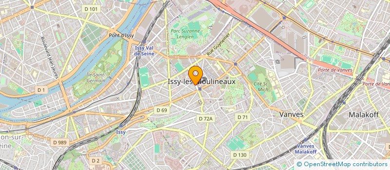 localisation de l'entreprise YOURPARTNER à ISSY-LES-MOULINEAUX
