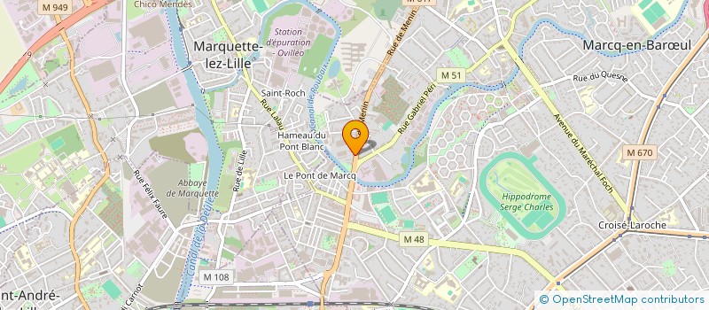 localisation de l'entreprise YOURSOFT RUN à MARCQ-EN-BARŒUL