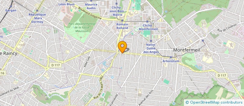 localisation de l'entreprise YOUSRA à MONTFERMEIL