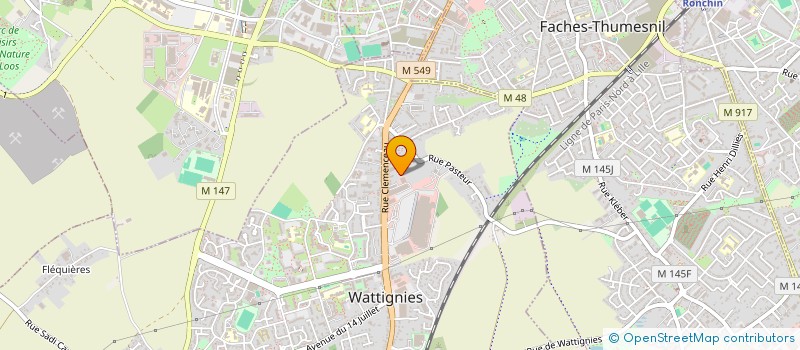 localisation de l'entreprise YOUSRA  WATTIGNIES