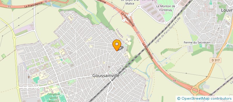 localisation de l'entreprise YOUSSEF à GOUSSAINVILLE